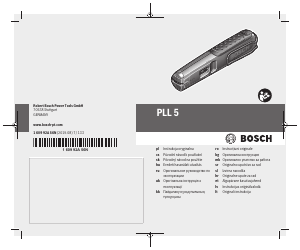 Instrukcja Bosch PLL 5 Poziomica