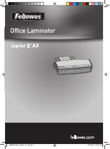 Bruksanvisning Fellowes Jupiter 2 A3 Laminator