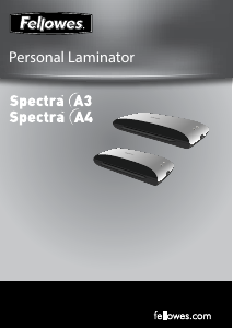 Priručnik Fellowes Spectra A3 Laminator