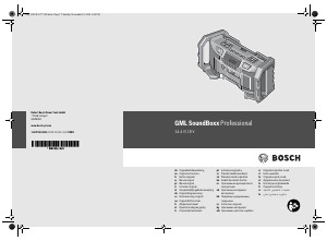 Vadovas Bosch GML SoundBoxx Radijo imtuvas