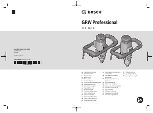 Rokasgrāmata Bosch GRW 12 E Cementa maisītājs