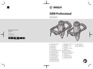 Brugsanvisning Bosch GRW 18-2 E Cementblander