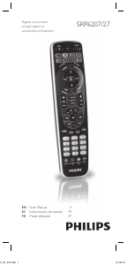 Mode d’emploi Philips SRP6207 Télécommande