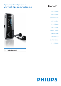 Mode d’emploi Philips SA1MXX04R GoGear Lecteur Mp3