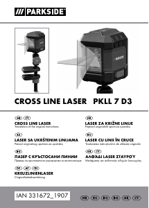 Priručnik Parkside PKLL 7 D3 Linijski laser