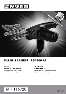 Manual Parkside IAN 115720 Belt Sander