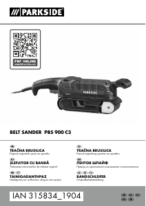 Manual Parkside IAN 315834 Şlefuitor cu bandă