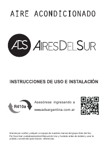 Manual de uso Aires Del Sur ETRDI26TC Aire acondicionado