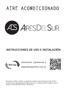 Manual de uso Aires Del Sur ETRDO62TC Aire acondicionado