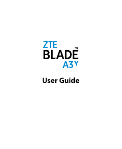Manual ZTE Blade A3Y Mobile Phone