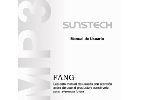 Manual Sunstech FANG Leitor Mp3