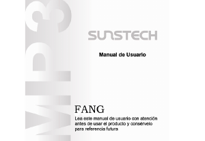 Bruksanvisning Sunstech FANG Mp3 spelare