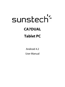 Mode d’emploi Sunstech CA7DUAL Tablette