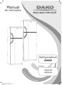 Manual Dako REDK 38 Frigorífico combinado