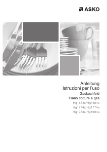 Manuale Asko HG1774SB Piano cottura