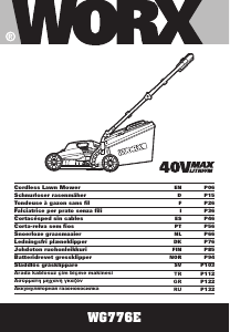 Bedienungsanleitung Worx WG776E Rasenmäher