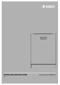 Manual Asko DBI663PHS Dishwasher
