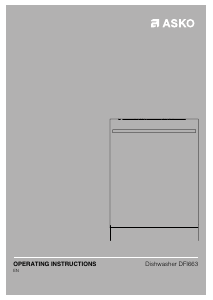 Manual Asko DFI663 Dishwasher