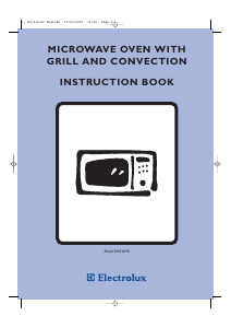 Manual Electrolux EMC4090X Microwave