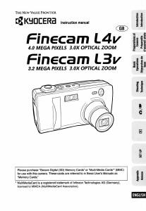 Manual Kyocera Finecam L3v Digital Camera