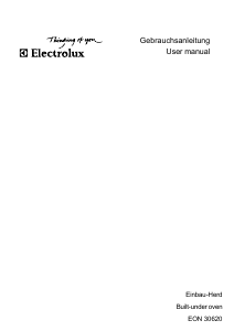 Bedienungsanleitung Electrolux EON30620B Herd