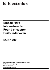 Bedienungsanleitung Electrolux EON1700X Herd