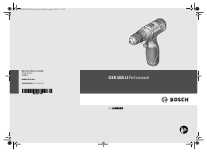 Manual Bosch GSR 108-LI Drill-Driver