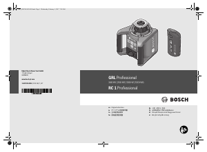 Hướng dẫn sử dụng Bosch GRL 300 HV Máy laser xoay