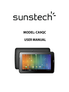 Mode d’emploi Sunstech CA9QC Tablette