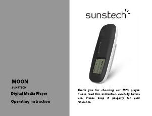 Mode d’emploi Sunstech MOON Lecteur Mp3