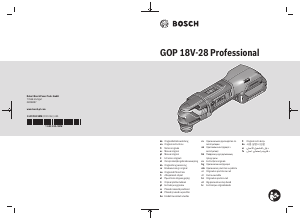 Kasutusjuhend Bosch GOP 18V-28 Multitööriist