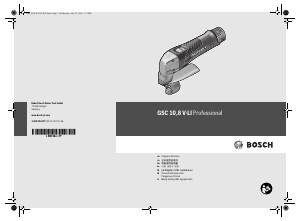 Manual Bosch GSC 10.8V-LI Metal Shear