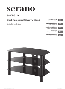 Bruksanvisning Serano S800BG11X TV-bänk