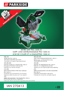 Manuale Parkside IAN 270413 Troncatrice