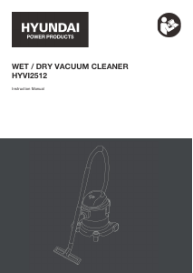 Manual Hyundai HYVI2512 Vacuum Cleaner