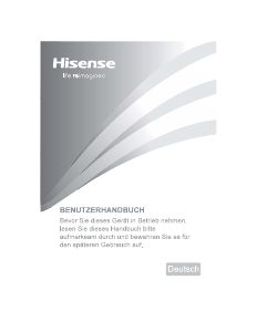 Bedienungsanleitung Hisense RQ563N4SI2 Kühl-gefrierkombination