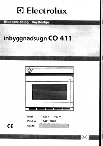 Bruksanvisning Electrolux CO411 Ugn