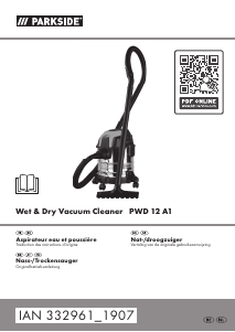 Mode d’emploi Parkside PWD 12 A1 Aspirateur