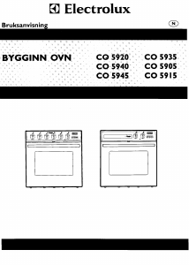 Bruksanvisning Electrolux CO5915 Ovn