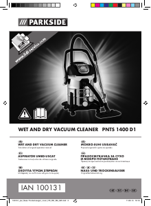 Manual Parkside PNTS 1400 D1 Vacuum Cleaner