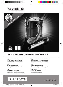 Manual Parkside PAS 900 A1 Vacuum Cleaner