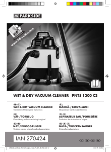 Manual Parkside IAN 270424 Vacuum Cleaner