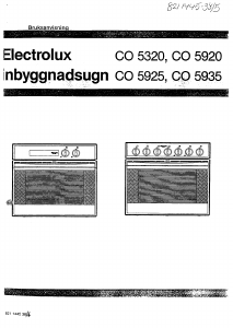 Bruksanvisning Electrolux CO5955 Ugn