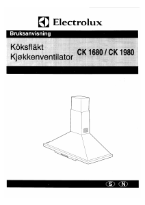 Bruksanvisning Electrolux CK1680 Kjøkkenvifte