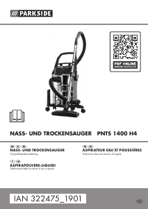 Manuale Parkside PNTS 1400 H4 Aspirapolvere