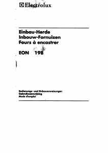 Handleiding Electrolux EON198K Oven