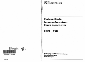 Bedienungsanleitung Electrolux EON198X Backofen