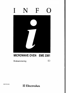 Bruksanvisning Electrolux EME2381 Mikrovågsugn
