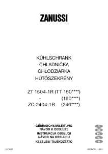 Instrukcja Zanussi ZC2404-1R Lodówka