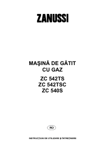 Manual Zanussi ZC540S Aragaz